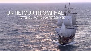 LHermione  un retour triomphal à Brest [upl. by Eirrot]