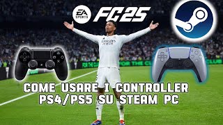 COME USARE IL CONTROLLER PS4PS5 SU FC25 STEAM fc25 fixcontroller fc25 [upl. by Elleda135]