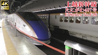 上越新幹線E7系F46編成 たにがわ407号 231227 JR Joetsu Shinkansen Tokyo Sta [upl. by Naillil]