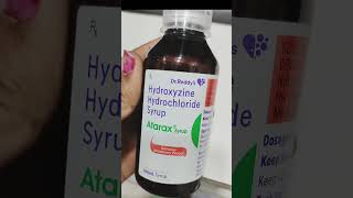 Atarax syrup usedose benefitscontains medicineshorts medicine pharmacyallergy [upl. by Ayotas]