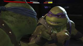 Injustice 2  Donatello Vs LEONARDO [upl. by Nerval]