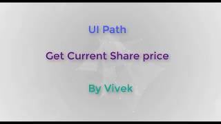 UI Path  Get Latest Share price [upl. by Abdel157]