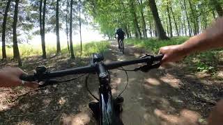 MTB Route Belgische Ardennen Houffalize 4 Rood samen met RH [upl. by Agarhs]