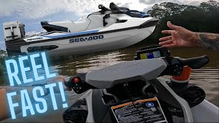 Sea Doo FishPro 170 First Sport Mode Full Speed Acceleration [upl. by Anasus252]