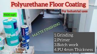 Polyurethane Flooring Solution For Industrial Flooring puflooring epoxyflooring [upl. by Efar2]