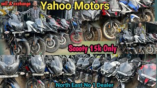 Scooty only 15k  Yahoo Motors  Second Hand Bike Guwahati  EMI Available 🌹 [upl. by Leelahk506]