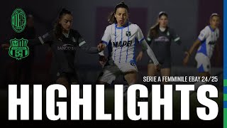 Serie A Femminile eBay  MilanSassuolo 10  Highlights [upl. by Galligan]