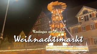 🎄 Weihnachtsmarkt  Esslingen am Neckar  Niemcy Nieznane [upl. by Aicittel37]