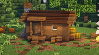 Minecraft  How to build Tiny Starter Survival House Tutorial 24 [upl. by Bernardo]