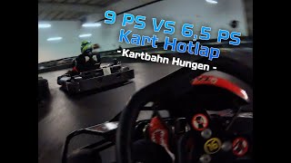 HOTLAP Kartbahn Hungen 9PS VS 65 PS Kart 🧐 [upl. by Ianteen]