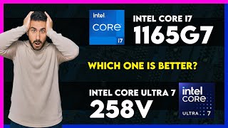 Intel Core i7 1165G7 vs Intel Core Ultra 7 258V Comparison [upl. by Nilkoorb]