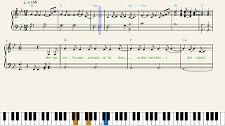 Adele — I Drink Wine Piano Sheet Music [upl. by Aicrag]