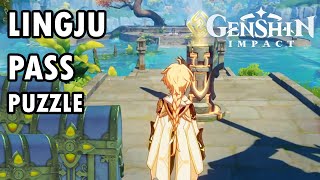 Lingju Pass Puzzle GUIDE Nameless Treasure  GENSHIN IMPACT [upl. by Mourant]