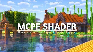 TOP 3 SHADER MCPE 121 amp 1212  MCPE SHADER  SUPPORT RENDER DRAGON amp REALISTIC SHADER [upl. by Phonsa28]