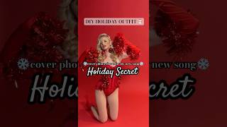 how to make a holiday themed outfit🎄My song Holiday Secret is out now christmas diy holiday [upl. by Eenoj]