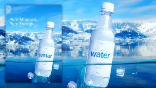 GIMP Tutorial Mineral Water Poster Design [upl. by Heywood935]