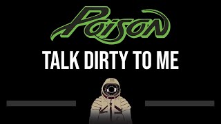 Poison • Talk Dirty To Me CC 🎤 Karaoke Instrumental Lyrics [upl. by Elleined]