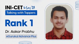 quotDBMCIs Mock Exams are extremely close to the real examsquot  Dr Aakar Prabhu  Rank 1 INICET May23 [upl. by Lerrehs]