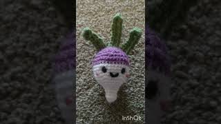 When in doubt crochet a turnip crochet amigurumi crochetting handmade freehand [upl. by Kcam680]