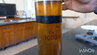 Experiment 4 Part 2  Determination of the coefficient of viscosity of viscous transparent liquid [upl. by Assylem16]