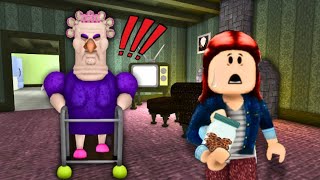 AMELIA ESCAPES GRUMPY GRAN SCARY OBBY in ROBLOX [upl. by Rome]