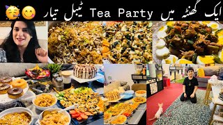 Tea Party preparation in an hour  Tea party ideas and menu  Family Vlog  Niliz Cook Book [upl. by Eisseb]