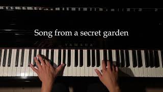 Song from a secret garden  Piano cover [upl. by Nellahs]