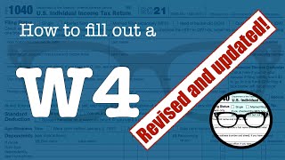 How to fill out a W4 Revised and Updated [upl. by Oirretno]