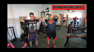 TREINO DE COSTAS E BICEPS PARA INICIANTES [upl. by Luella]