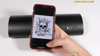 VLOXO Bluetooth Tattoo Stencil Printer Using Guide [upl. by Allemahs]