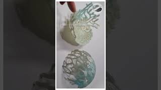 🪸Translucent Polymer Clay Bubble Cane Turns into Stunning Coral Sculpture shorts polymerclay [upl. by Vincentia]