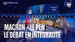 Présidentielle 2022 le débat entre Emmanuel Macron et Marine Le Pen en intégralité [upl. by Calise]