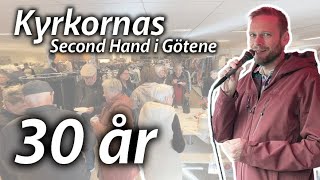 GÖTENE Kyrkornas Second Hand firade 30 år 7 oktober 2023 [upl. by Aeslehs348]