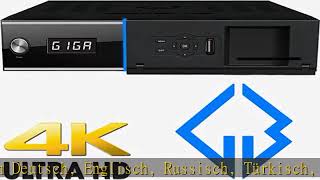 GigaBlue UHD Trio 4K  ComboReceiver für Satellit Kabel und terrestrische Signal  E2 Linux TV Sm [upl. by Annerahs171]