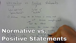 The Difference between Normative and Positive Statements [upl. by Eirallam]