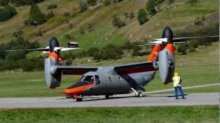 BA609 Tilt Rotor tests at Ulrichen Switzerland [upl. by Chrisse14]