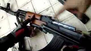 CYMA 028S AK47S METAL MOD PART 2 BATTERY MOD [upl. by Denys364]