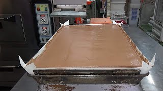 How Chocolate Jiggly Cakes Are Made [upl. by Hilton]