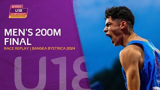 Italys NEW sprint find đź‡®đź‡ą Mens 200m final replay  Banska Bystrica 2024 [upl. by Ottinger]