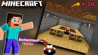 its time to create enchantment table in minecraft  MINECRAFT GAMEPLAY 26 [upl. by Buckie]