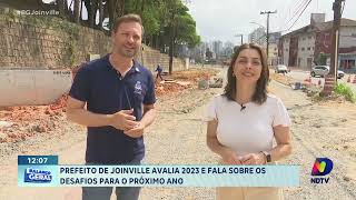 Entrevista exclusiva prefeito de Joinville reflete sobre o ano e projetos para 2024 [upl. by Launcelot]