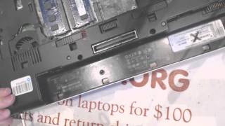 How to repair a broken HP 8560w Elitebook dc power jack socket input port on laptop [upl. by Sabian]