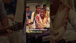 AR Rahmans House Resonates With Hare Krishna Kirtan [upl. by Olnton]