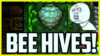 Terraria 131 Update NEW FEATURE  Beehives  New Terraria Trap Not The Bees [upl. by Urana]