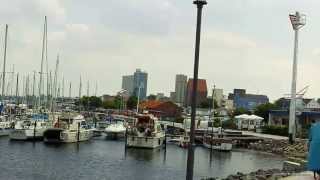 Heiligenhafen Ostsee Blick über den Binnensee zur Stadt [upl. by Obeded]