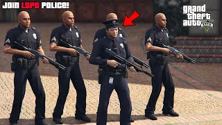 GTA 5  How To Join the Police STORY MODE OFFLINE [upl. by Deming]