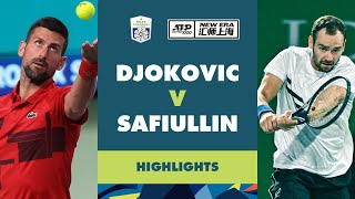 Novak Djokovic vs Roman Safiullin Highlights  Rolex Shanghai Masters 2024 [upl. by Yddur799]