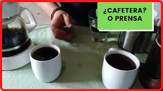 Cafetera o prensa francesa [upl. by Airdnaxila]