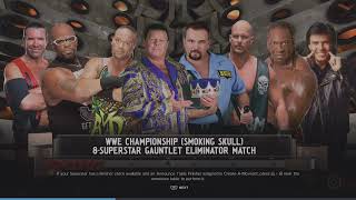 WWE 2K24 Austin VS Booker Jerry RVD DVon Man Scott Eric Req Gaunlet Match WWE SS Tittle [upl. by Felita]