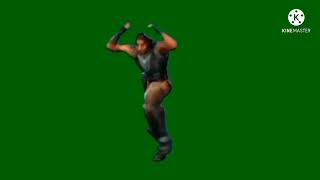 Fortnite Default dance BASS BOOSTED green screen [upl. by Idnil197]